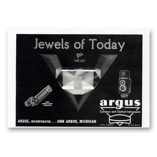 1945 Argus Jewels of Today Vintage Magazine Print Ad