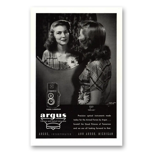 1945 Argoflex Camera Precision Optical Instruments Vintage Magazine Print Ad