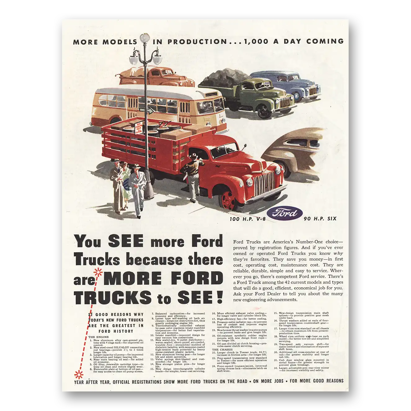 1945 Ford Trucks More Ford Trucks To See Vintage Magazine Print Ad