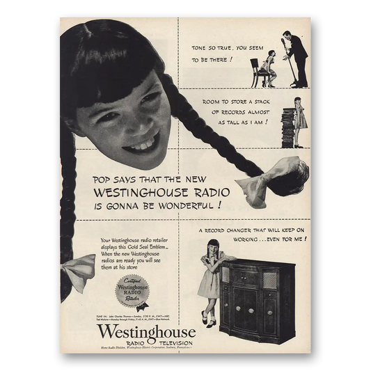 1945 Westinghouse Radio Gonna Be Wonderful Vintage Magazine Print Ad