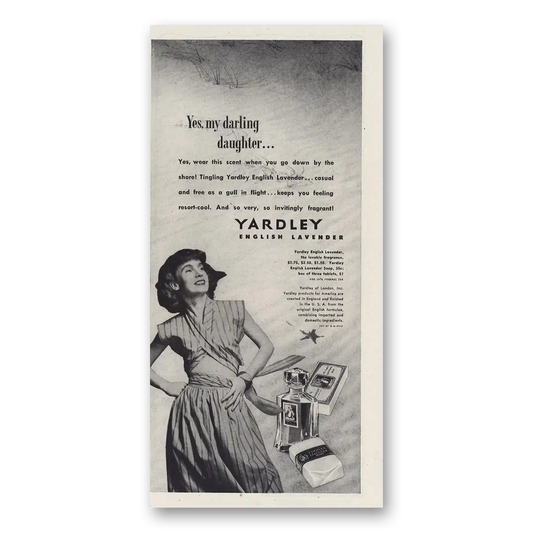 1945 English Lavender Yes My Darling Daughter Vintage Magazine Print Ad