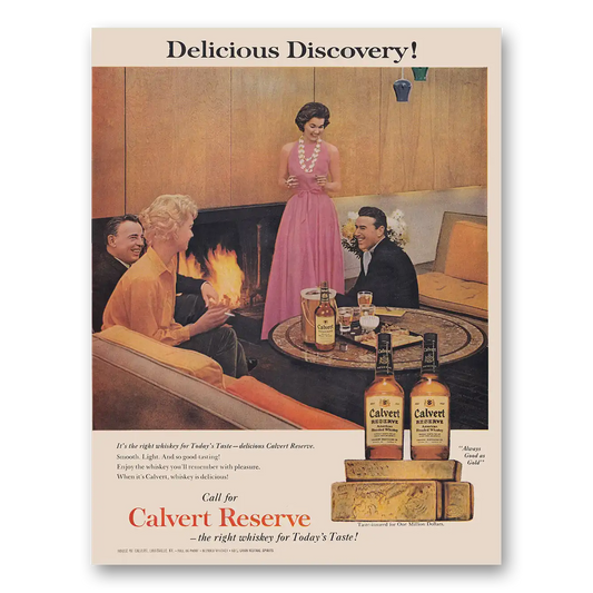 1946 Lord Calvert Whiskey For Men of Distinction Vintage Magazine Print Ad