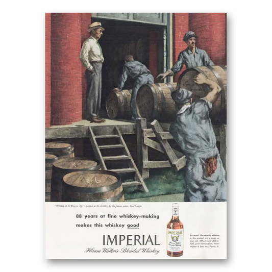 1946 Imperial Whiskey 88 Years at Fine Whiskey Making Vintage Magazine Print Ad