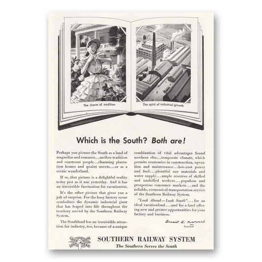 1946 Southern Railway Which is the South Vintage Magazine Print Ad