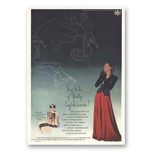 1946 English Lavender Sing To Her Vintage Magazine Print Ad