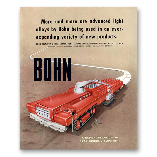 1947 Bohn Aluminum and Brass Advanced Light Alloys Vintage Magazine Print Ad