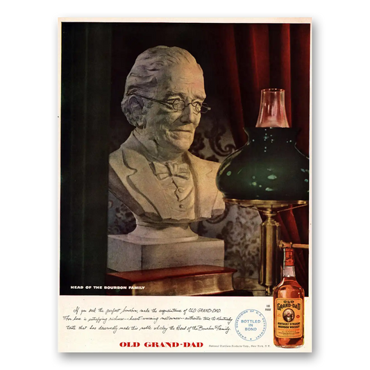 1947 Old Grand-Dad Bourbon Whiskey You Seek the Perfect Bourbon Vintage Magazine Print Ad