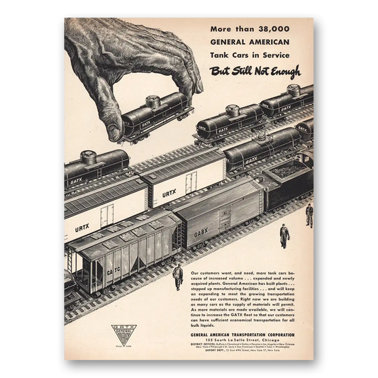 1948 General American Transportation GATX But Still Not Enough Vintage Magazine Print Ad