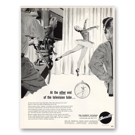 1949 Barrett Other End of the Television Tube Vintage Magazine Print Ad