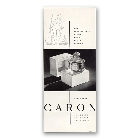 1949 Caron Perfume Irresistible Allure Vintage Magazine Print Ad