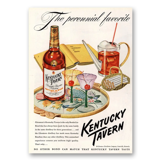 1949 Kentucky Tavern Whiskey Perennial Favorite Vintage Magazine Print Ad