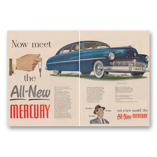 1948 Mercury Now Meet the All New Mercury Vintage Magazine Print Ad