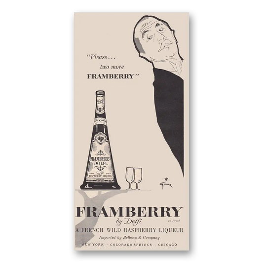 1950 Framberry Liqueur Delfi Please Two More Vintage Magazine Print Ad