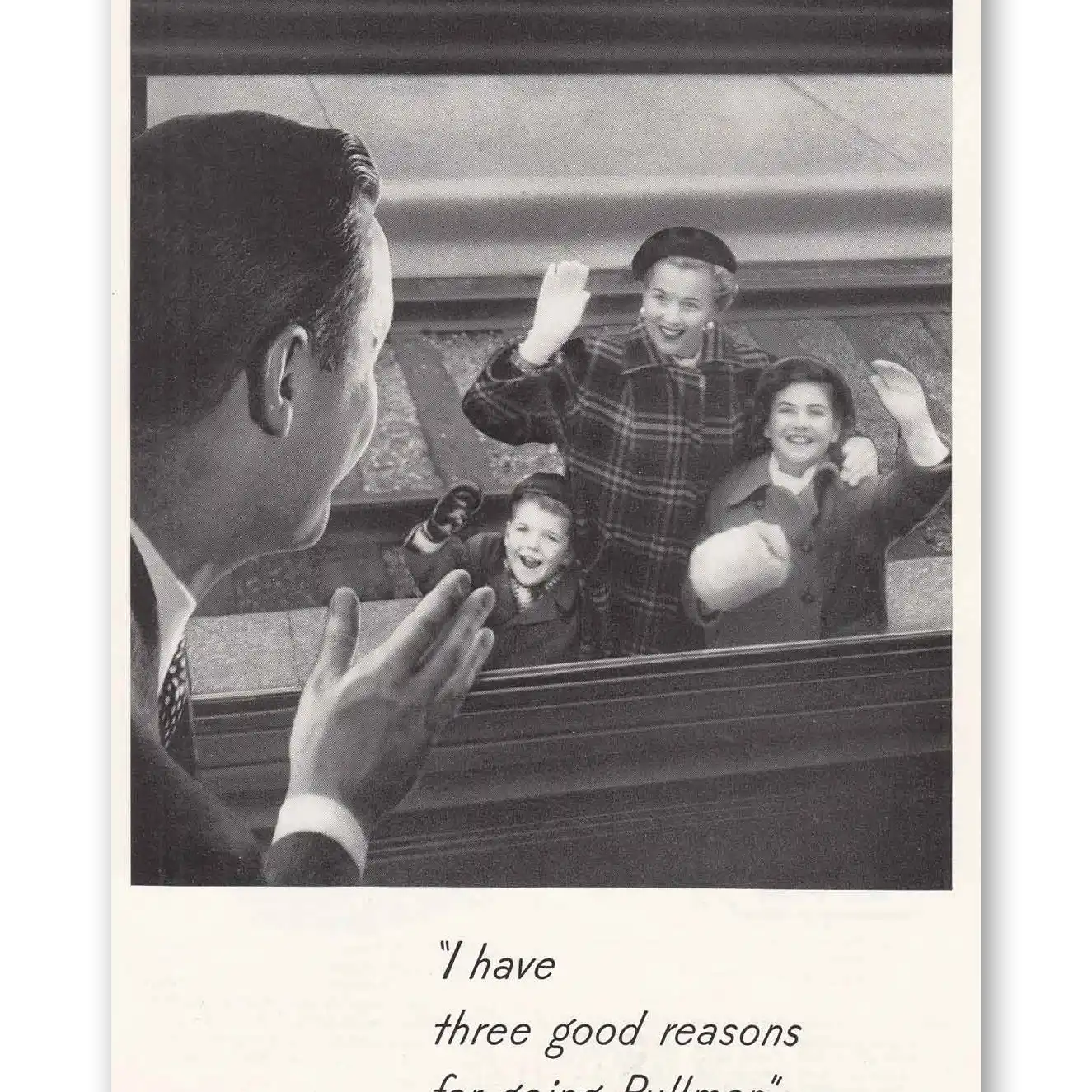 1950 Pullman Three Good Reasons Vintage Magazine Print Ad