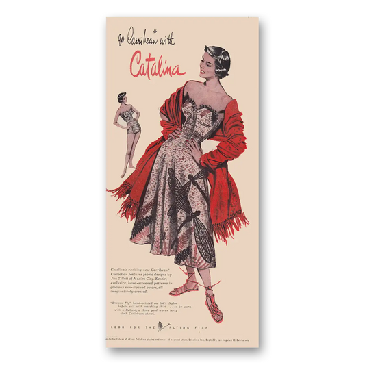 1951 Catalina Go Caribbean with Catalina Vintage Magazine Print Ad