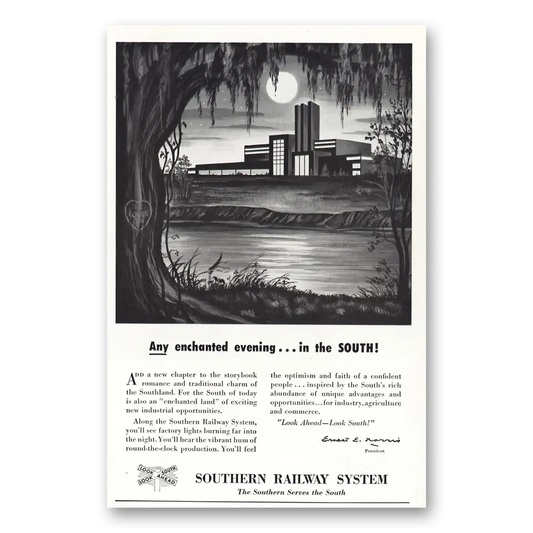 1951 Southern Railway Southern Exposure Industrial Vintage Magazine Print Ad