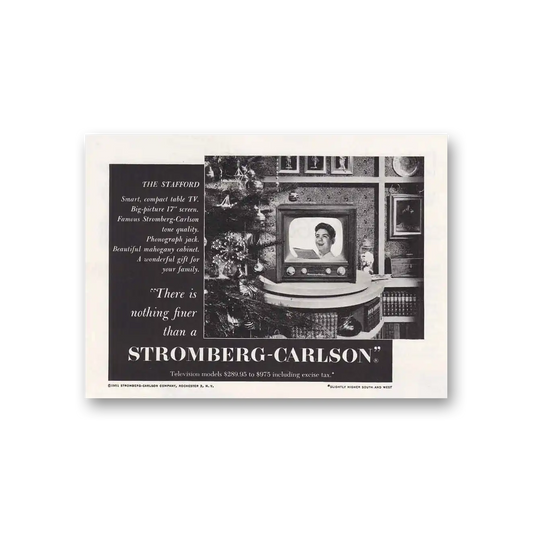 1951 Stromberg Carlson Stafford Vintage Magazine Print Ad