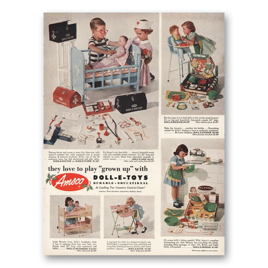 1952 Ansco Love to Play Grown Up Vintage Magazine Print Ad