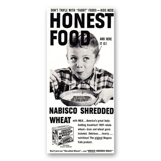 1952 Shredded Wheat Honest Food Vintage Magazine Print Ad