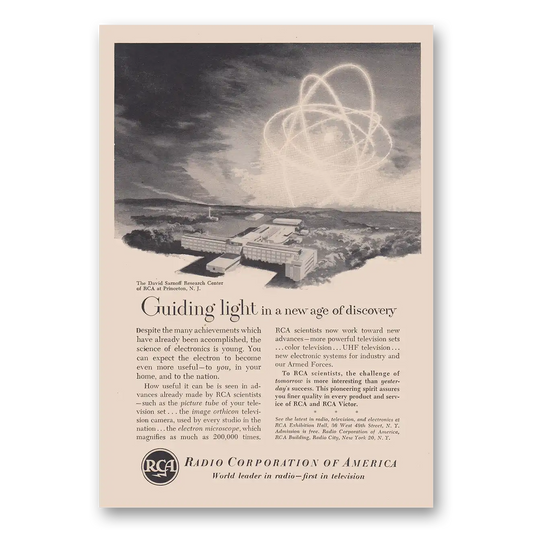 1952 RCA Radios Guiding Light In a New Age of Discovery Vintage Magazine Print Ad