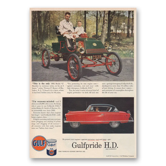 1953 Gulf Oil This Is the Only 1902 Model C Vintage Magazine Print Ad