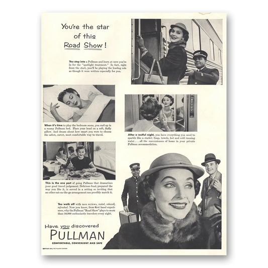 1953 Pullman Star of This Road Show Vintage Magazine Print Ad