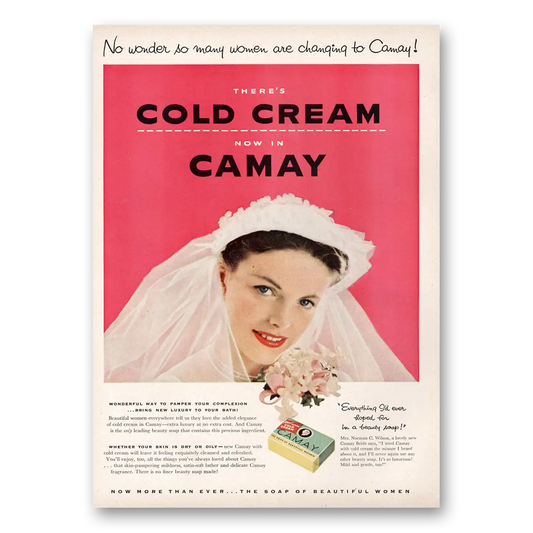 1954 Camay Soap No Wonder So Many Women Vintage Magazine Print Ad