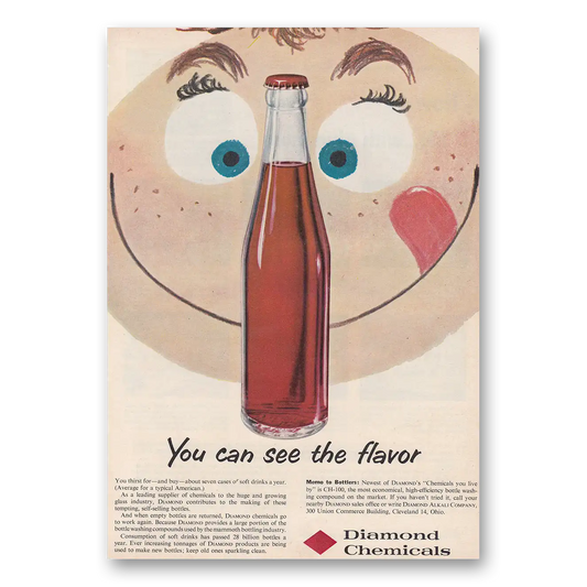 1954 Diamond Chemicals You Can See The Flavor Vintage Magazine Print Ad