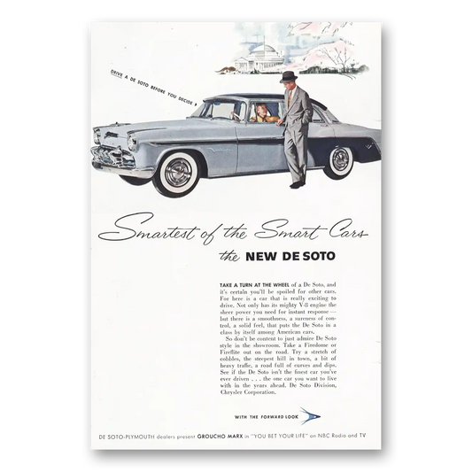 1955 DeSoto Smartest of the Smart Vintage Magazine Print Ad