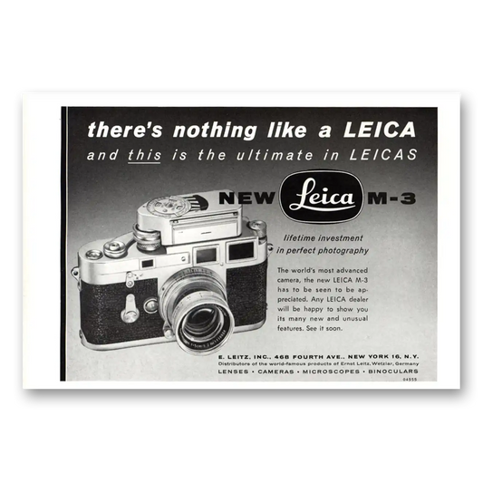 1955 Leica Cameras This Is the Ultimate Vintage Magazine Print Ad