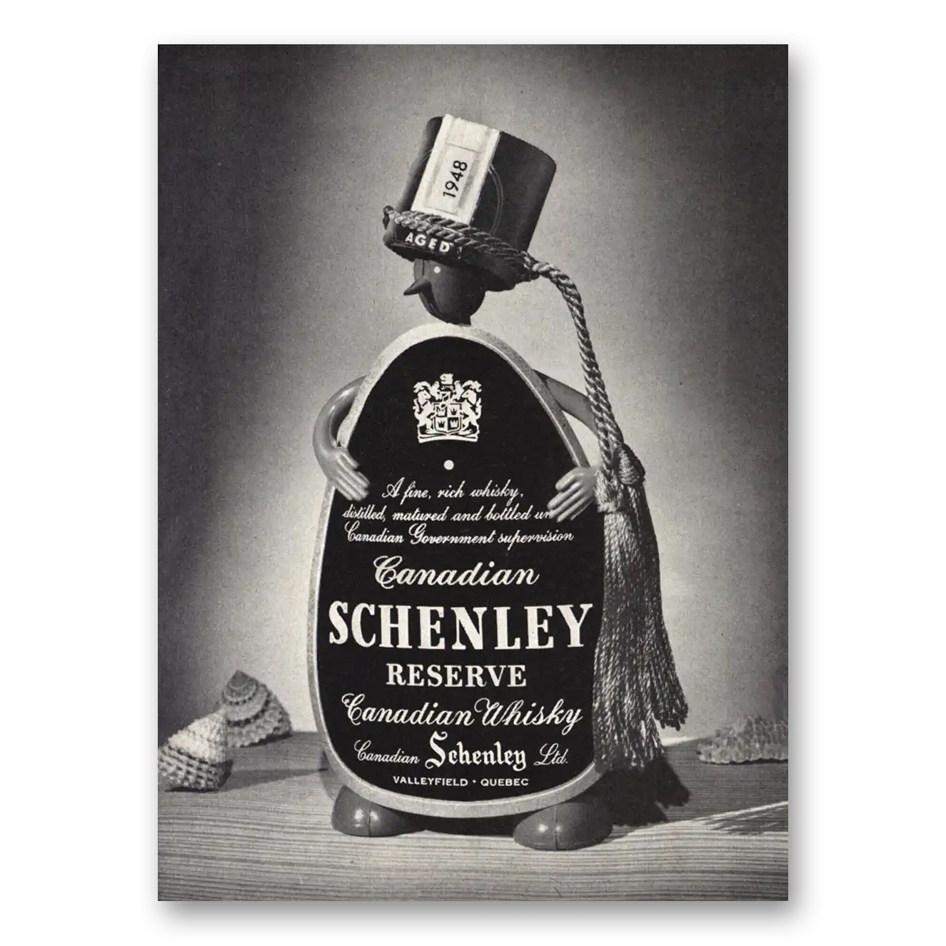 1955 Schenley Whiskey Canadian Schenley Reserve Fine Rich Whisky Vintage Magazine Print Ad