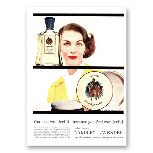 1955 English Lavender You Look Wonderful Vintage Magazine Print Ad