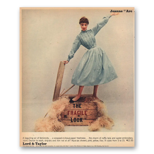 1956 Lord & Taylor Jeanne of Arc Vintage Magazine Print Ad