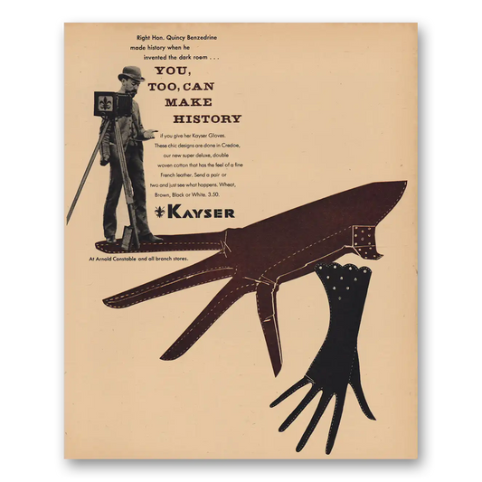 1956 Kayser Hosiery Right Hon Quincy Benzedrine Vintage Magazine Print Ad