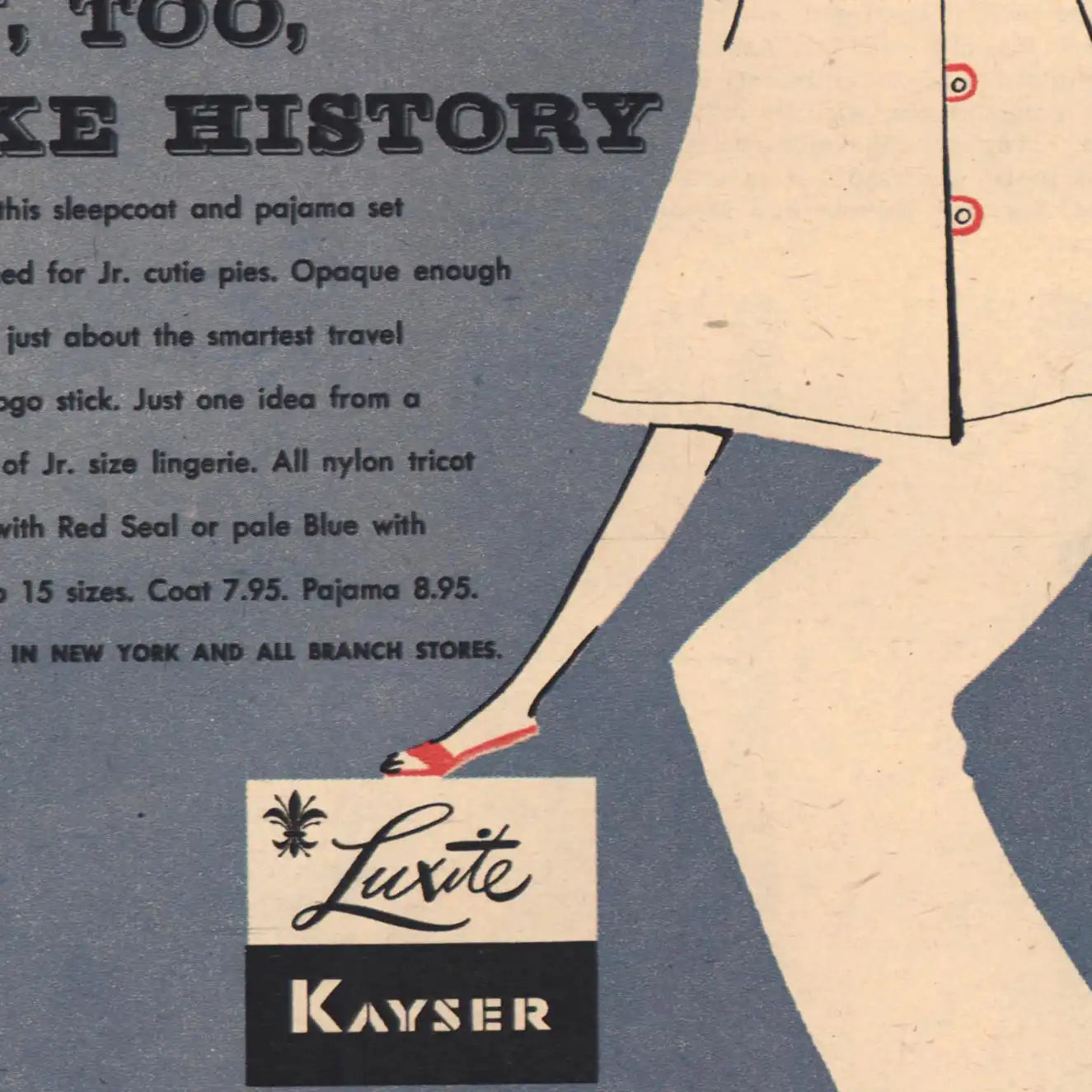 1956 Kayser Hosiery Four Jones Brothers Vintage Magazine Print Ad