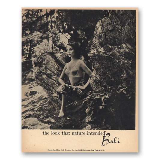 1957 Bali Bra Look That Nature Intended Vintage Magazine Print Ad