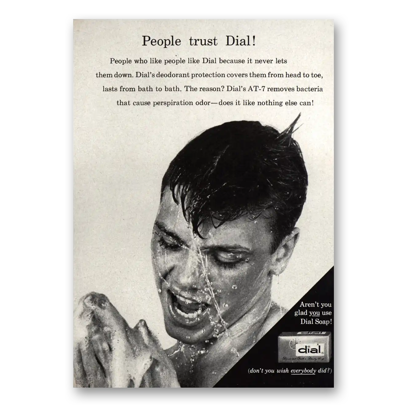 1958 Dial Soap People Trust Dial Vintage Magazine Print Ad