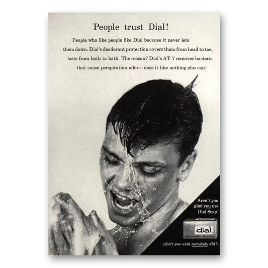 1958 Dial Soap People Trust Dial Vintage Magazine Print Ad