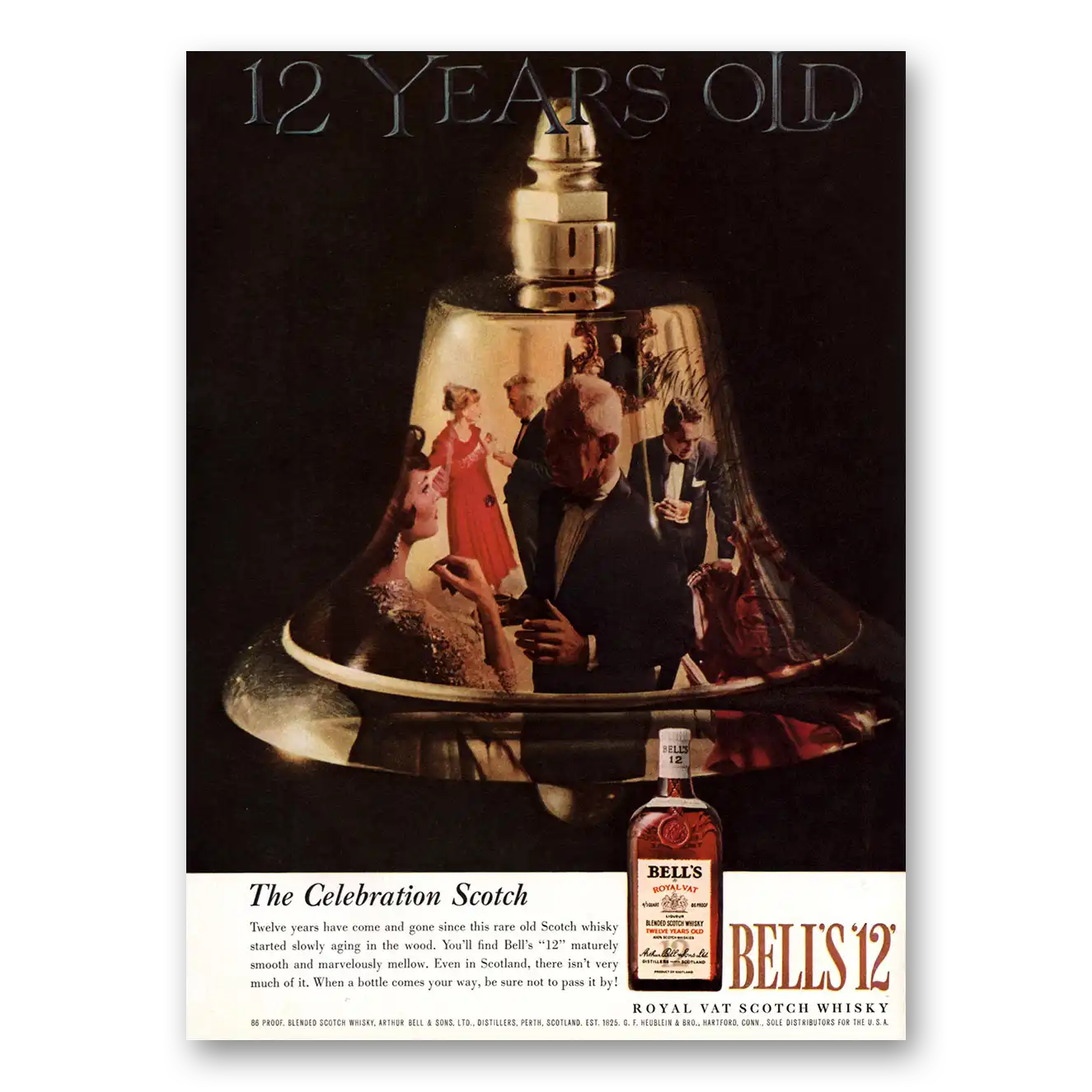 1959 Bells Whisky Bells 12 Whisky The Celebration Scotch Vintage Magazine Print Ad