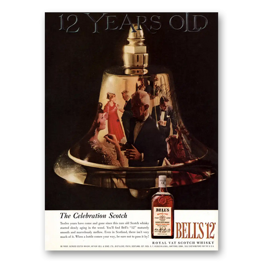 1959 Bells Whisky Bells 12 Whisky The Celebration Scotch Vintage Magazine Print Ad