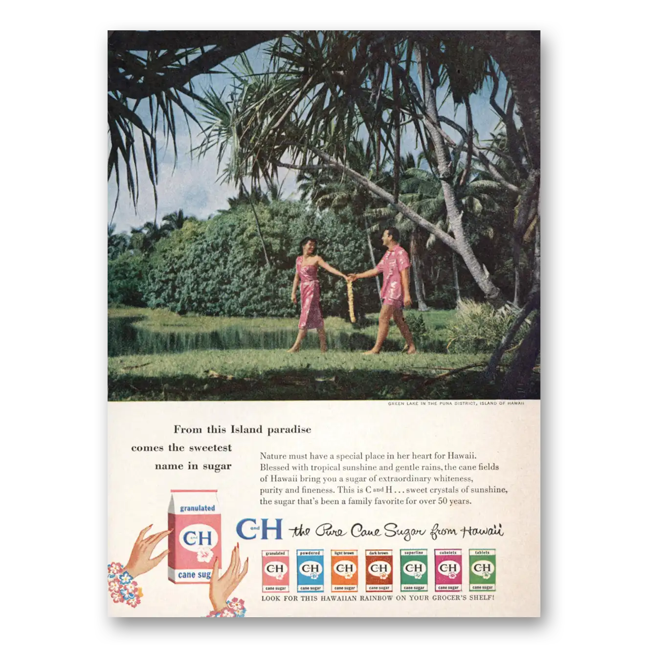 1959 CH Sugar From the Island Paradise Vintage Magazine Print Ad