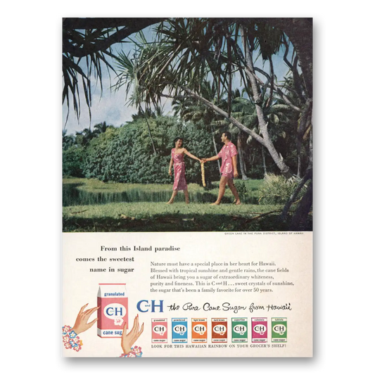 1959 CH Sugar From the Island Paradise Vintage Magazine Print Ad