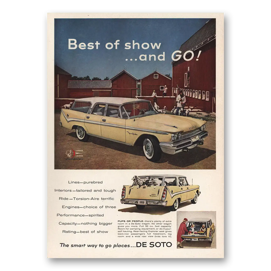 1959 DeSoto Wagon Best of Show and Go Vintage Magazine Print Ad