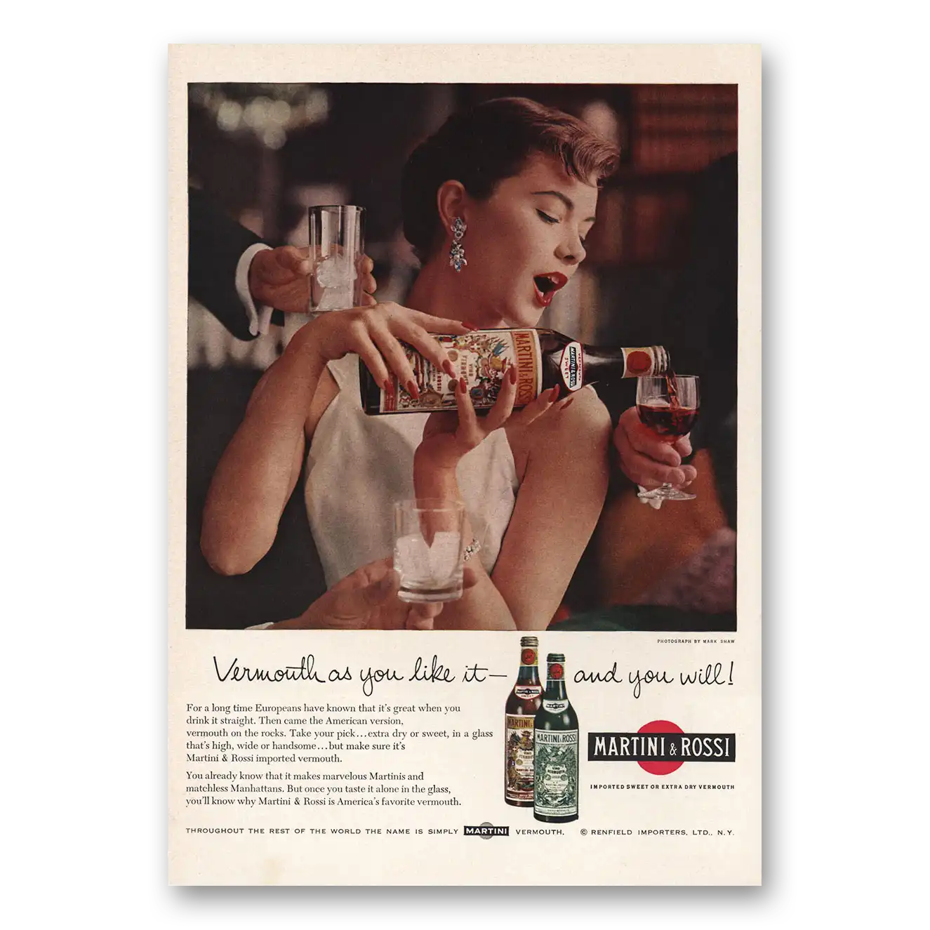 1959 Martini & Rossi As You Like It and You Will Vintage Magazine Print Ad