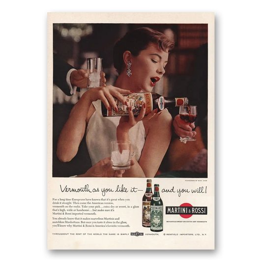 1959 Martini & Rossi As You Like It and You Will Vintage Magazine Print Ad