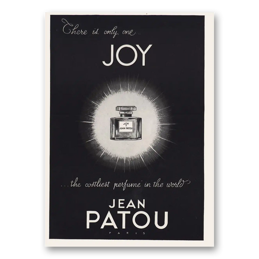 1959 Joy de Jean Patou Perfume There Is Only One Joy Vintage Magazine Print Ad