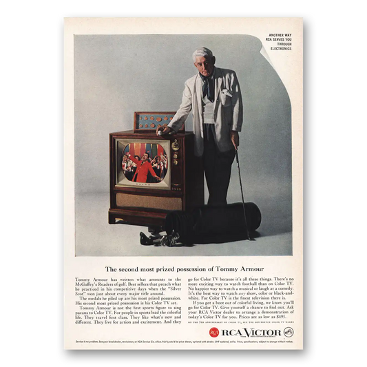 1959 RCA Victor Television Second Most Prized Possession Tommy Armour Vintage Magazine Print Ad