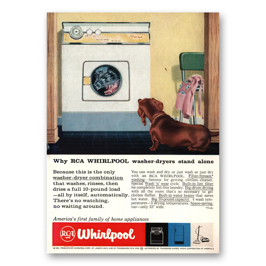 1959 Whirlpool Washer Dryer Washer Dryers Stand Alone Vintage Magazine Print Ad