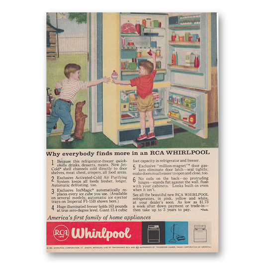 1959 Whirlpool Refrigerator Why Everybody Finds More Vintage Magazine Print Ad