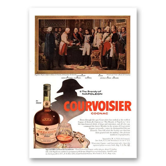 1960 Courvoisier Peinture par Gosse Vintage Magazine Print Ad